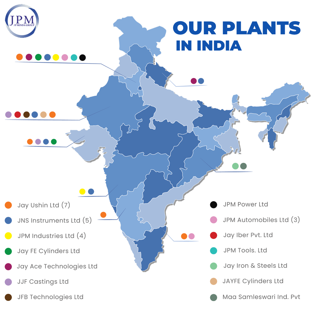 JP Minda Group component manufacturing facilities